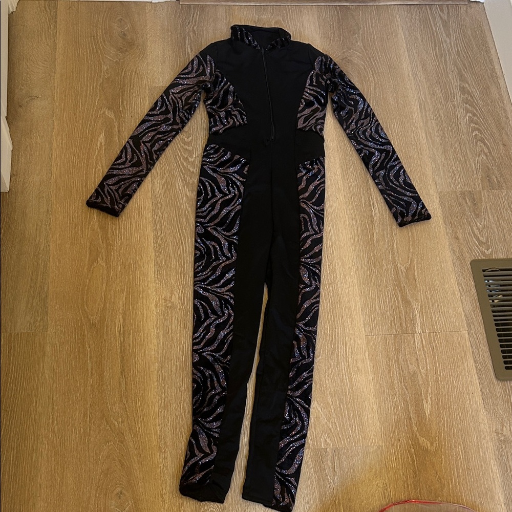 Weissman Black and Purple Kids One Piece Bodysuit